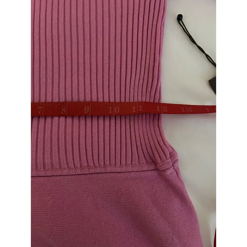 NWT Vince Camuto Blocked Short Sleeve Fit & Flare Knit Dress Speckled Yoke-Small - Picture 9 of 10